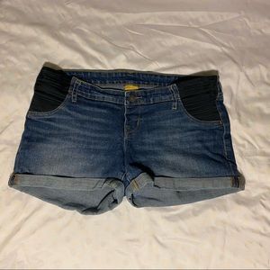 Old Navy Maternity Side panel Denim Shorts Size 8